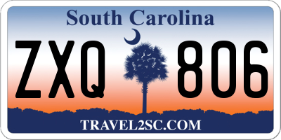 SC license plate ZXQ806