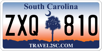 SC license plate ZXQ810