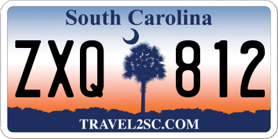SC license plate ZXQ812