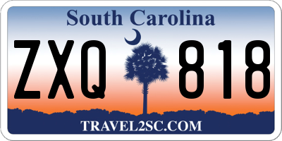 SC license plate ZXQ818