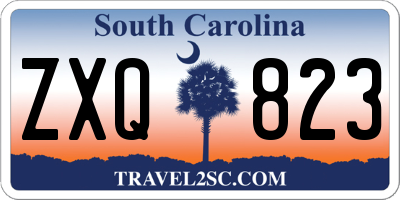 SC license plate ZXQ823