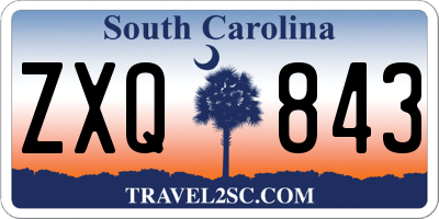 SC license plate ZXQ843