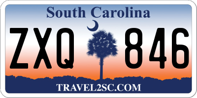 SC license plate ZXQ846