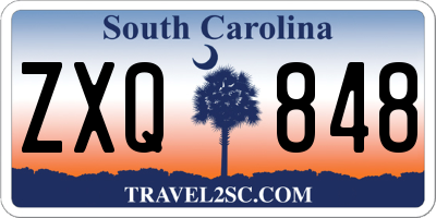 SC license plate ZXQ848
