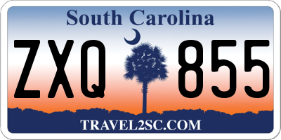 SC license plate ZXQ855
