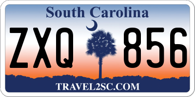 SC license plate ZXQ856