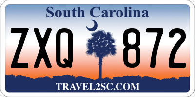 SC license plate ZXQ872