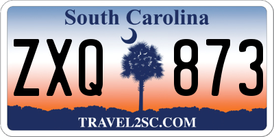 SC license plate ZXQ873