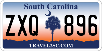 SC license plate ZXQ896