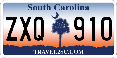 SC license plate ZXQ910