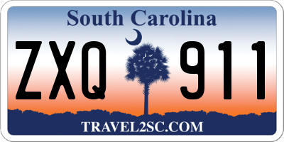 SC license plate ZXQ911