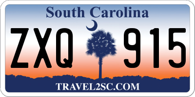 SC license plate ZXQ915