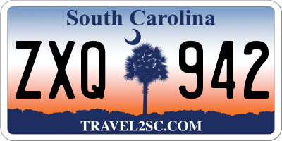 SC license plate ZXQ942