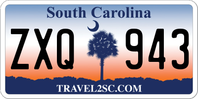 SC license plate ZXQ943