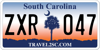 SC license plate ZXR047