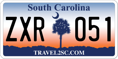 SC license plate ZXR051