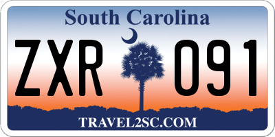 SC license plate ZXR091