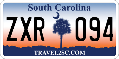 SC license plate ZXR094