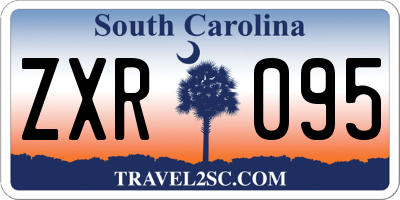 SC license plate ZXR095