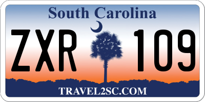 SC license plate ZXR109