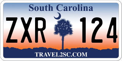 SC license plate ZXR124