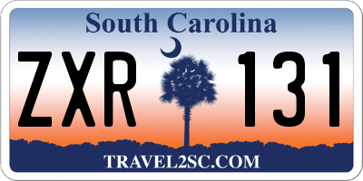 SC license plate ZXR131