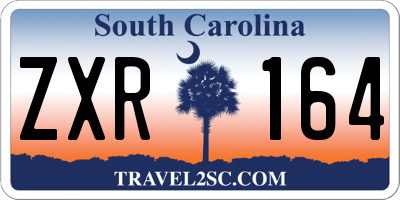 SC license plate ZXR164