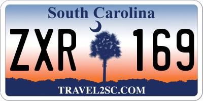 SC license plate ZXR169