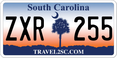 SC license plate ZXR255