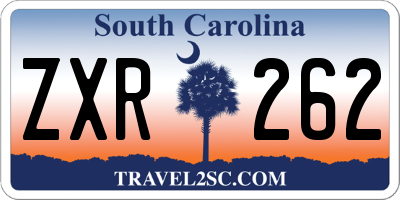 SC license plate ZXR262