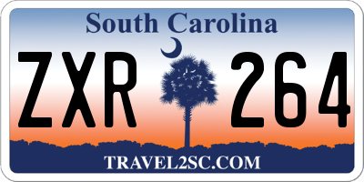 SC license plate ZXR264