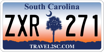 SC license plate ZXR271