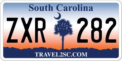 SC license plate ZXR282