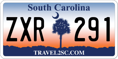 SC license plate ZXR291