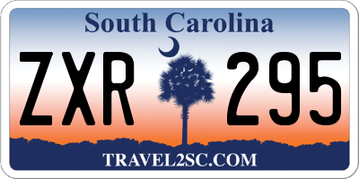 SC license plate ZXR295