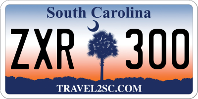SC license plate ZXR300