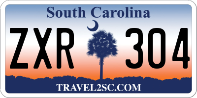 SC license plate ZXR304