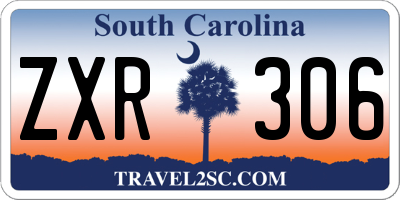SC license plate ZXR306