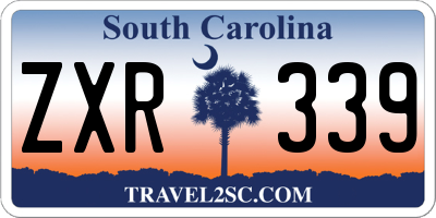 SC license plate ZXR339