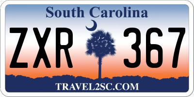 SC license plate ZXR367