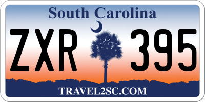 SC license plate ZXR395