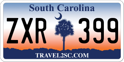SC license plate ZXR399
