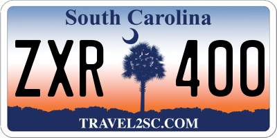 SC license plate ZXR400