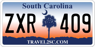 SC license plate ZXR409