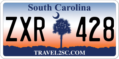 SC license plate ZXR428