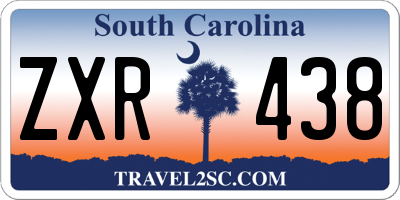 SC license plate ZXR438