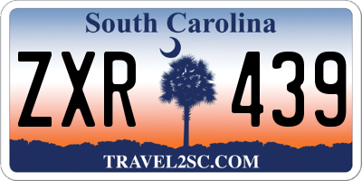 SC license plate ZXR439