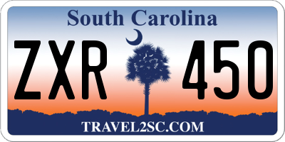 SC license plate ZXR450