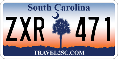 SC license plate ZXR471