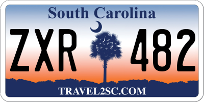 SC license plate ZXR482